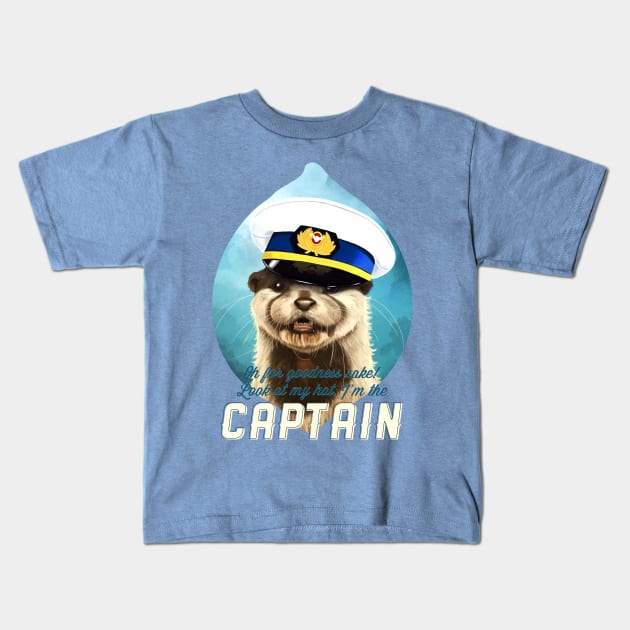 Captain Otter Kids T-Shirt by tillieke